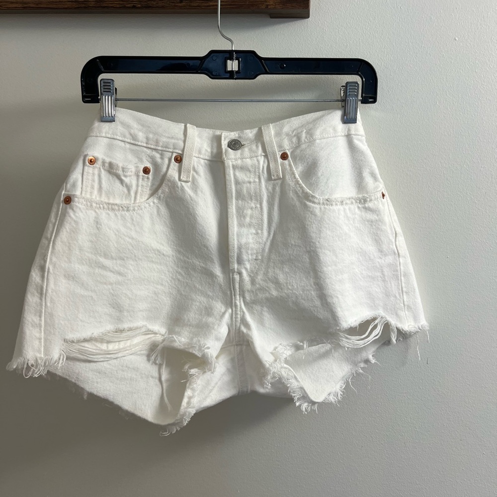White Denim Women's Shorts